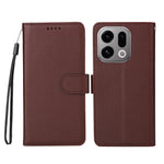 For Oppo Find X9 5G Case RFID Blocking 3 Card Slots PU Leather Phone Cover with Wrist Strap