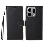 For Oppo Find X9 5G Case RFID Blocking 3 Card Slots PU Leather Phone Cover with Wrist Strap