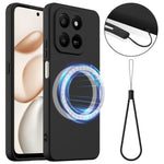 For Honor 400 Smart 5G / Honor X7d 4G / Honor X7d 5G / Honor 400 Smart 4G Magnetisk Cover Anti-fald Flydende Silikone Telefoncover