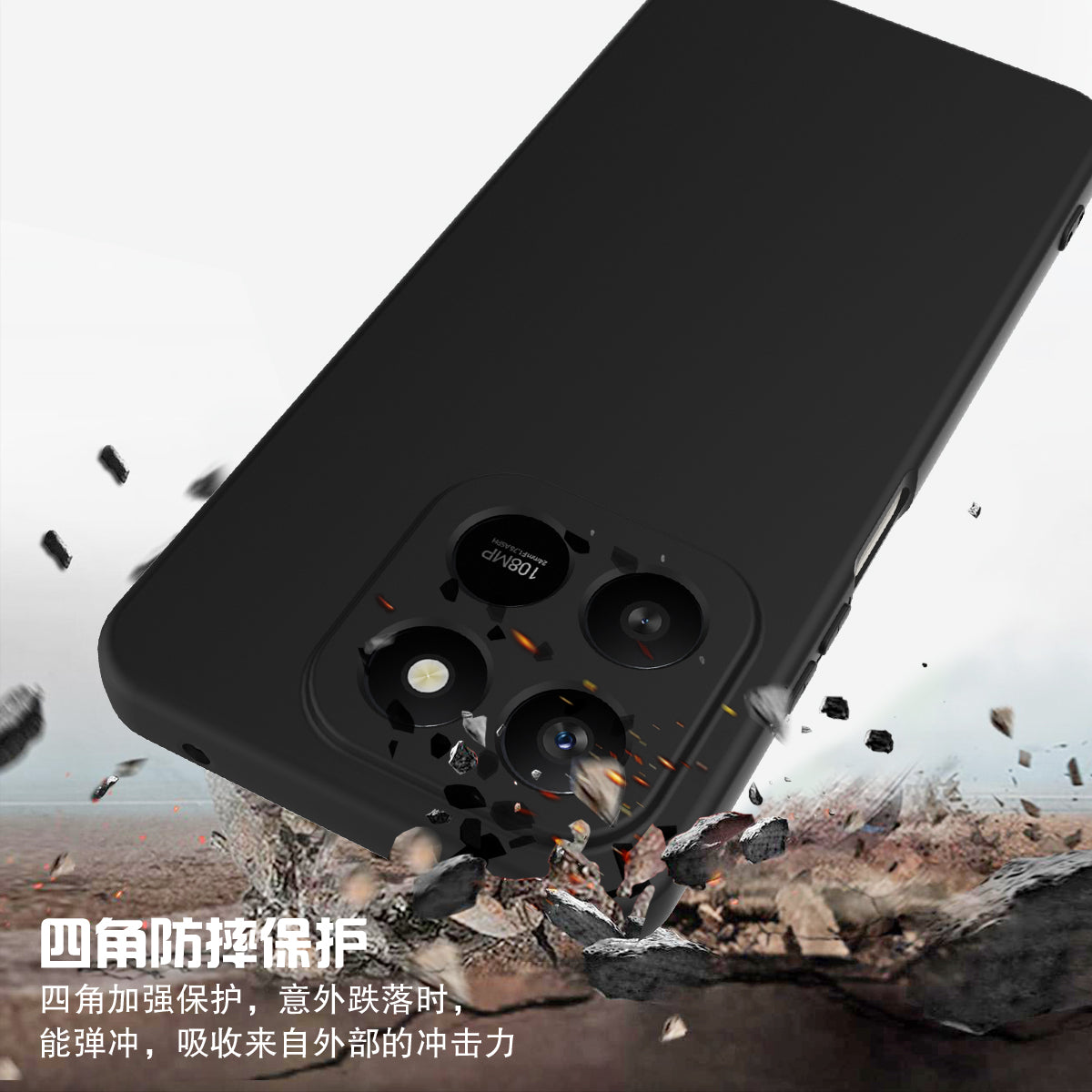 For Honor 400 Smart 5G / Honor X7d 4G / Honor X7d 5G / Honor 400 Smart 4G Magnetisk Cover Anti-fald Flydende Silikone Telefoncover