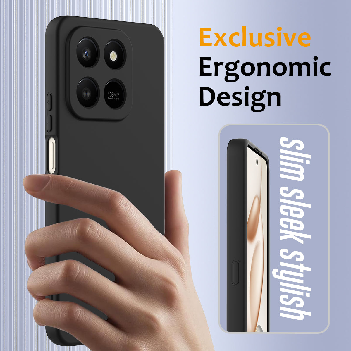 For Honor 400 Smart 5G / Honor X7d 4G / Honor X7d 5G / Honor 400 Smart 4G Magnetisk Cover Anti-fald Flydende Silikone Telefoncover