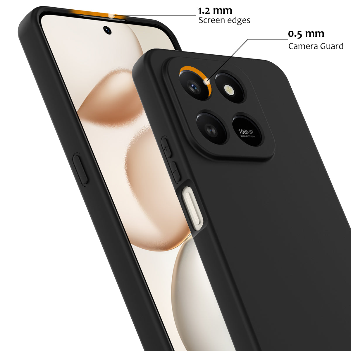 For Honor 400 Smart 5G / Honor X7d 4G / Honor X7d 5G / Honor 400 Smart 4G Magnetisk Cover Anti-fald Flydende Silikone Telefoncover