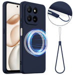 For Honor 400 Smart 5G / Honor X7d 4G / Honor X7d 5G / Honor 400 Smart 4G Magnetisk Cover Anti-fald Flydende Silikone Telefoncover