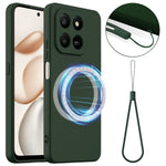 For Honor 400 Smart 5G / Honor X7d 4G / Honor X7d 5G / Honor 400 Smart 4G Magnetisk Cover Anti-fald Flydende Silikone Telefoncover