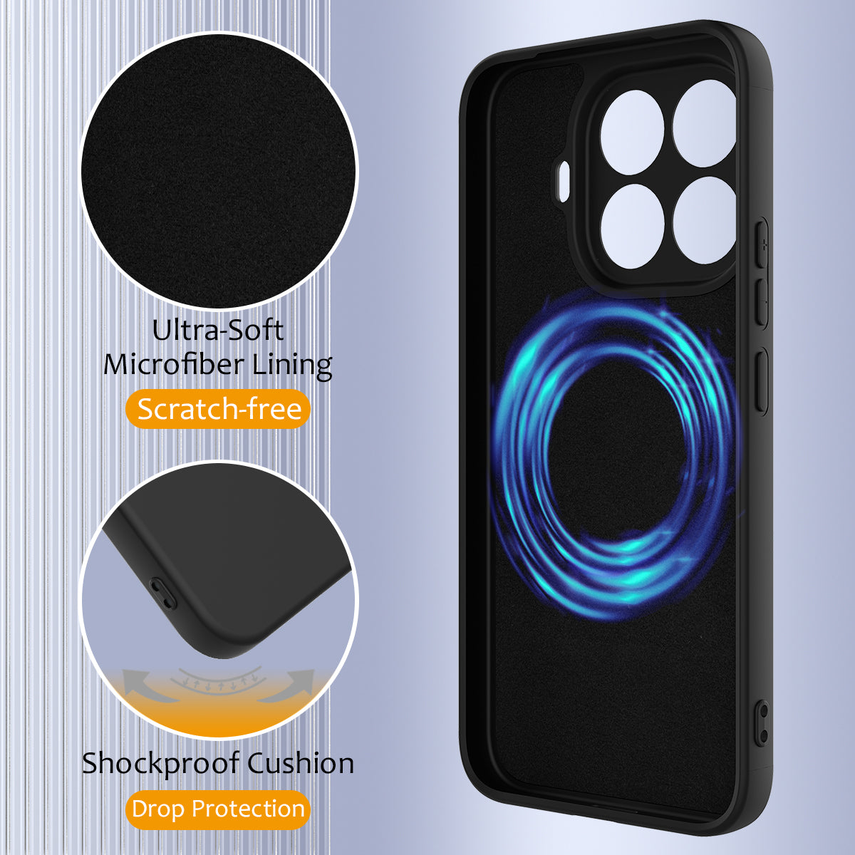 For Xiaomi 15T Pro Magnetic Case Anti-Drop Liquid Silicone Phone Cover