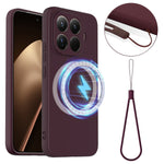 For Xiaomi 15T Pro Magnetic Case Anti-Drop Liquid Silicone Phone Cover