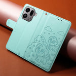 For Oppo Find X9 Pro 5G Case RFID Blocking Imprinted Dog Pattern PU Leather Phone Cover with Wrist Strap