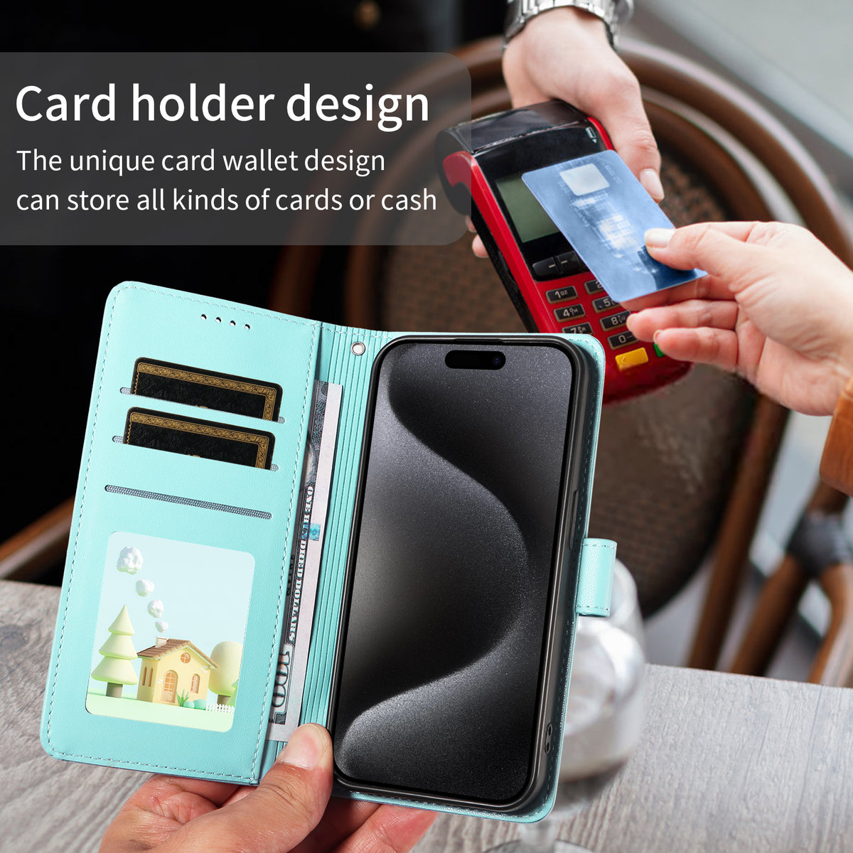 For Oppo Find X9 Pro 5G Case RFID Blocking Imprinted Dog Pattern PU Leather Phone Cover with Wrist Strap
