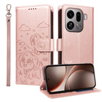 For Oppo Find X9 Pro 5G Case RFID Blocking Imprinted Dog Pattern PU Leather Phone Cover with Wrist Strap