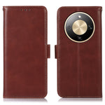 For Honor Magic8 Lite 5G / X9d 5G / X70 5G Case RFID Blocking Genuine Cow Leather Wallet Phone Cover