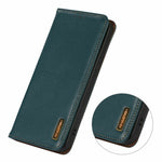 KHAZNEH For Honor Magic8 Lite 5G / X9d 5G / X70 5G Case Wallet Genuine Cow Leather Phone Cover Nappa Texture
