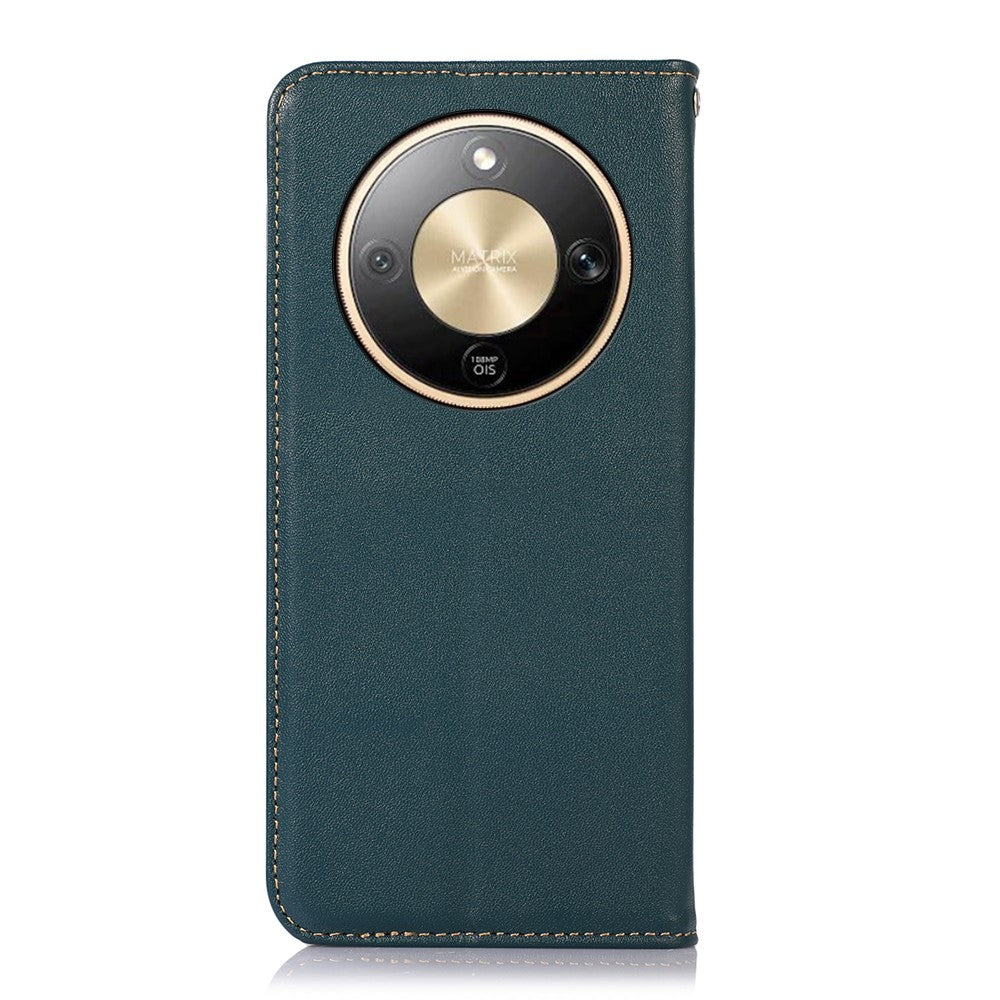 KHAZNEH For Honor Magic8 Lite 5G / X9d 5G / X70 5G Case Wallet Genuine Cow Leather Phone Cover Nappa Texture