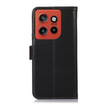 Genuine Cow Leather Case for Motorola Edge 60 Neo 5G / Edge 50 Neo 5G / Moto S50 5G / ThinkPhone 25 5G RFID Blocking Genuine Cow Leather Wallet Phone Cover