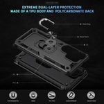 For Samsung Galaxy S26 Ultra Case PC + TPU Phone Cover with Kickstand