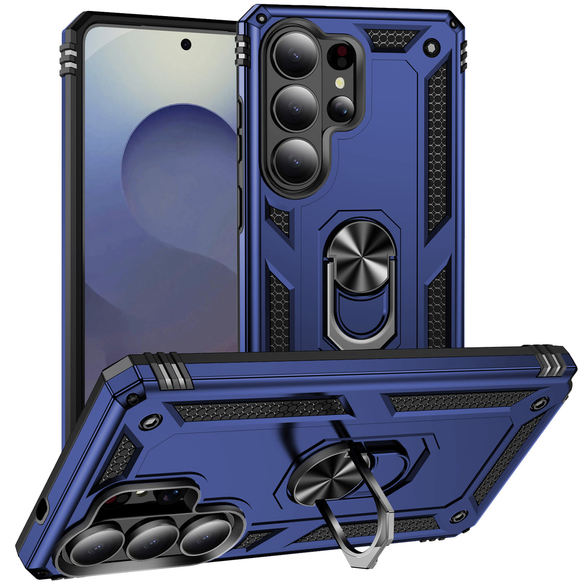 For Samsung Galaxy S26 Ultra Case PC + TPU Phone Cover with Kickstand