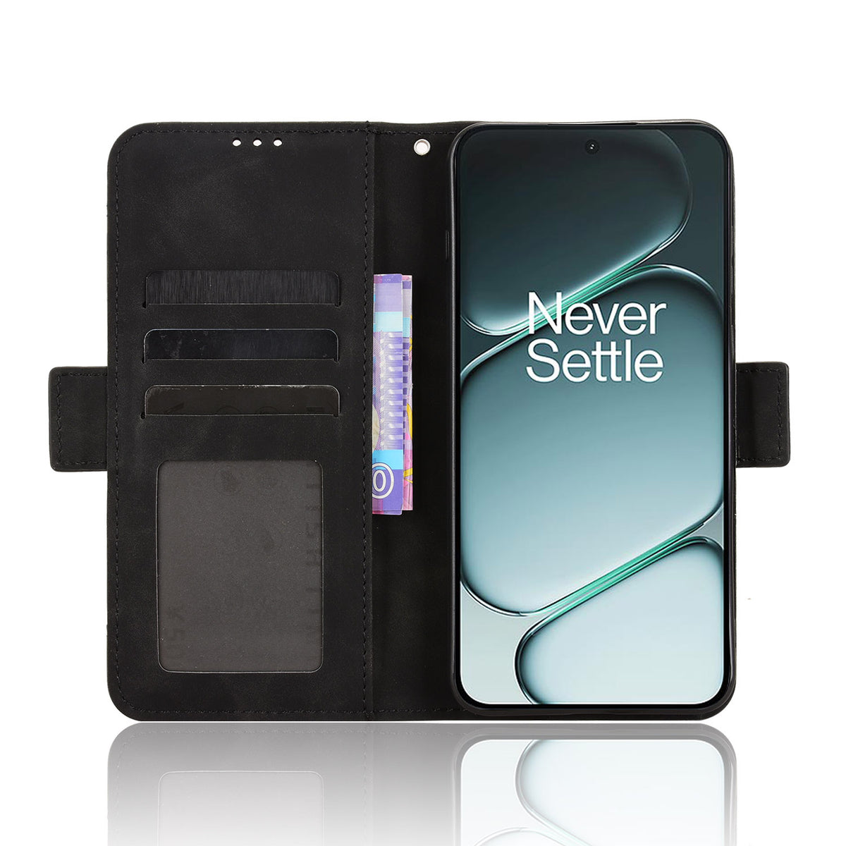 For OnePlus Ace 6 5G / 6T 5G / 15R 5G Leather Case Phone Wallet Cover with Multiple Card Slots