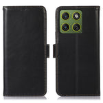For Motorola Edge 70 5G Case RFID Blocking Genuine Cow Leather Wallet Phone Cover