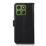 For Motorola Edge 70 5G Case RFID Blocking Genuine Cow Leather Wallet Phone Cover