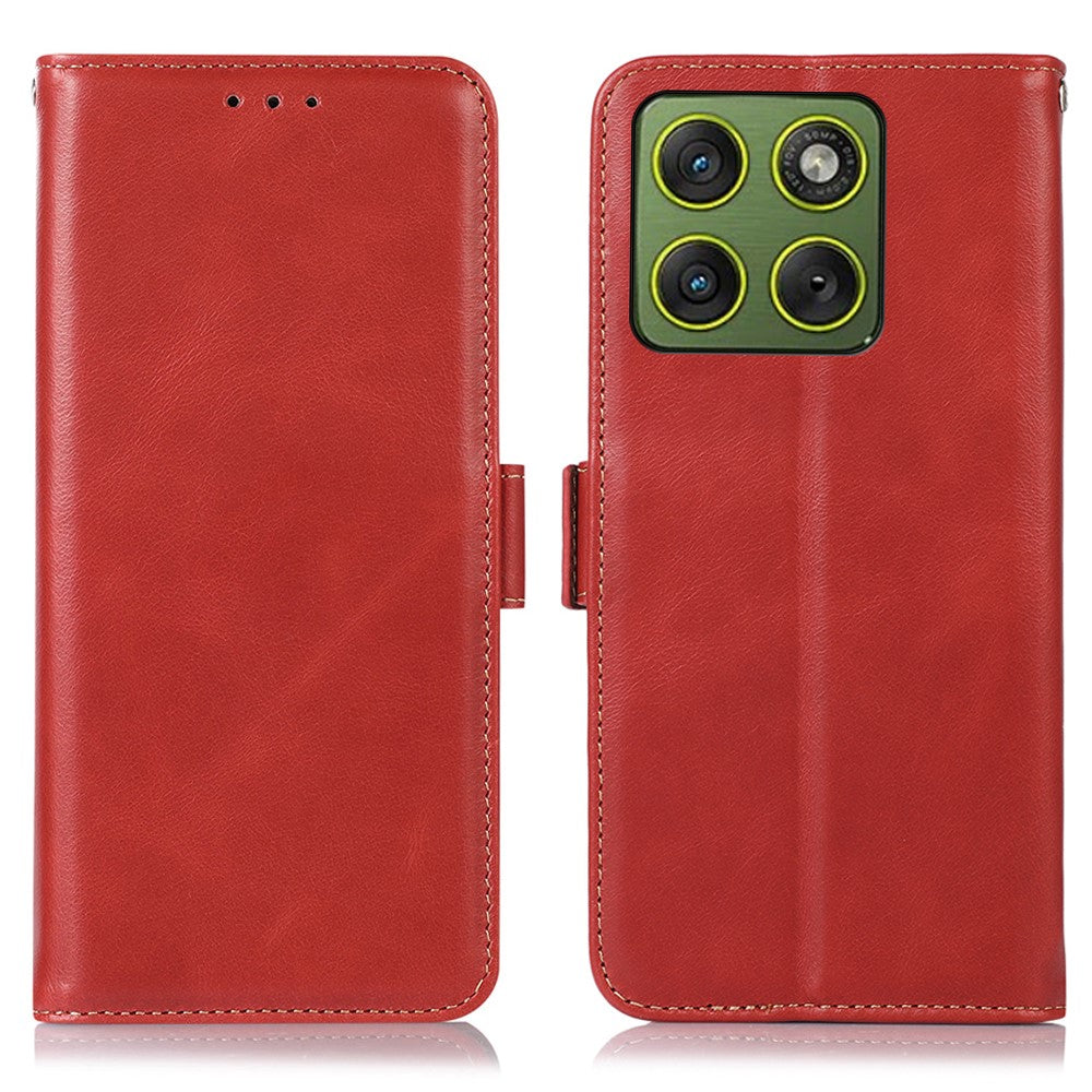 For Motorola Edge 70 5G Case RFID Blocking Genuine Cow Leather Wallet Phone Cover