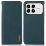 KHAZNEH fodral till Xiaomi Redmi K90 5G / Poco F8 Pro 5G i äkta koskinn, mobilfodral med nappastruktur