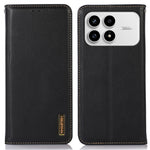 KHAZNEH fodral till Xiaomi Redmi K90 5G / Poco F8 Pro 5G i äkta koskinn, mobilfodral med nappastruktur
