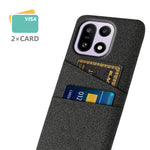 For OnePlus 15 5G Case Cloth + Hard PC Phone Cover with Dual Card Slots
