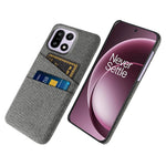 For OnePlus 15 5G Case Cloth + Hard PC Phone Cover with Dual Card Slots