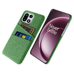 For OnePlus 15 5G Case Cloth + Hard PC Phone Cover with Dual Card Slots