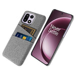 For OnePlus 15 5G Case Cloth + Hard PC Phone Cover with Dual Card Slots