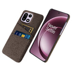 For OnePlus 15 5G Case Cloth + Hard PC Phone Cover with Dual Card Slots