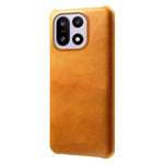 For OnePlus 15 5G Case Calf Texture PU Leather Hard PC Protective Phone Cover