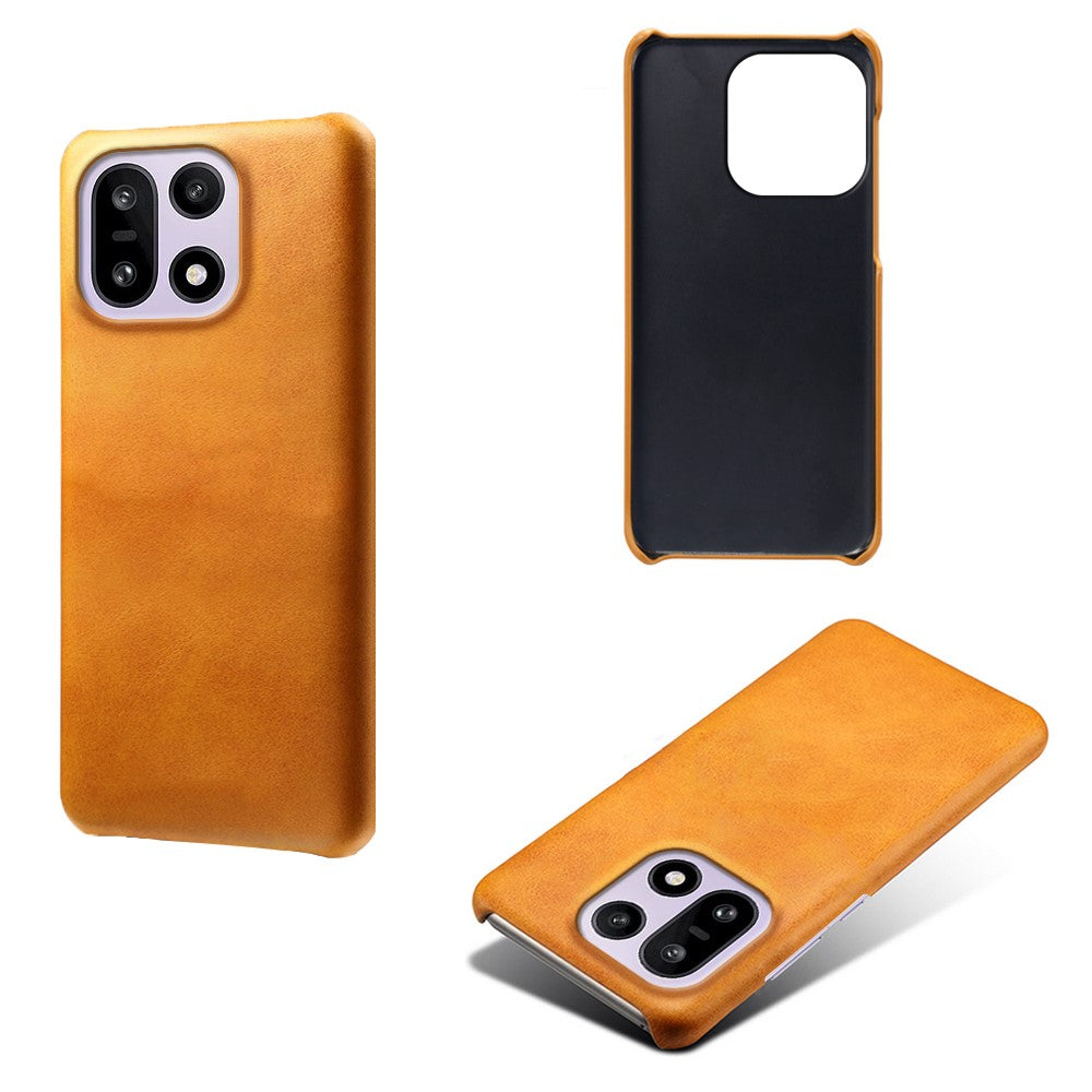 For OnePlus 15 5G Case Calf Texture PU Leather Hard PC Protective Phone Cover