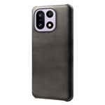 For OnePlus 15 5G Case Calf Texture PU Leather Hard PC Protective Phone Cover