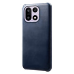 For OnePlus 15 5G Case Calf Texture PU Leather Hard PC Protective Phone Cover