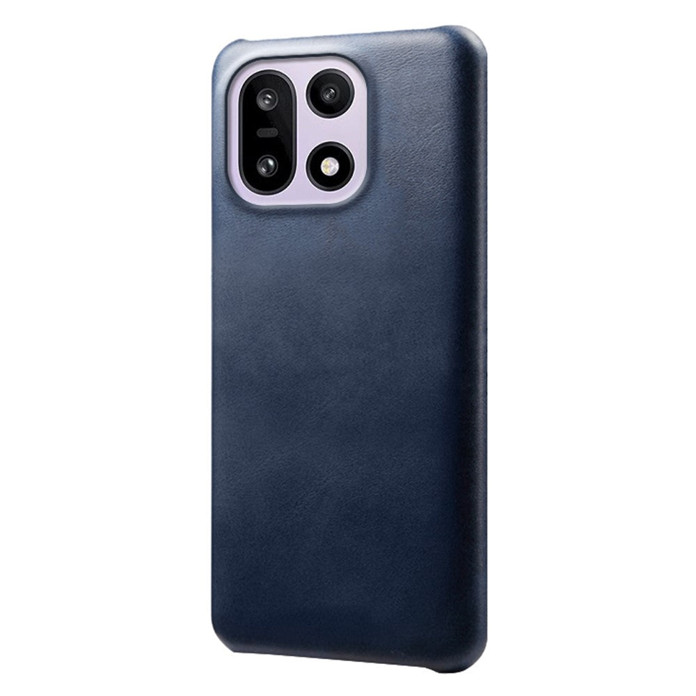For OnePlus 15 5G Case Calf Texture PU Leather Hard PC Protective Phone Cover