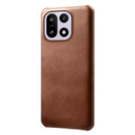 For OnePlus 15 5G Case Calf Texture PU Leather Hard PC Protective Phone Cover