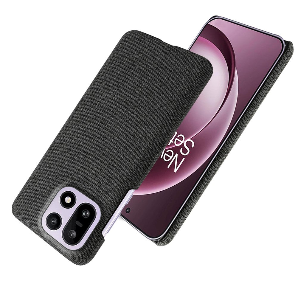 For OnePlus 15 5G Phone Case Cloth Texture Anti-Scratch Protective PC Back Cover
