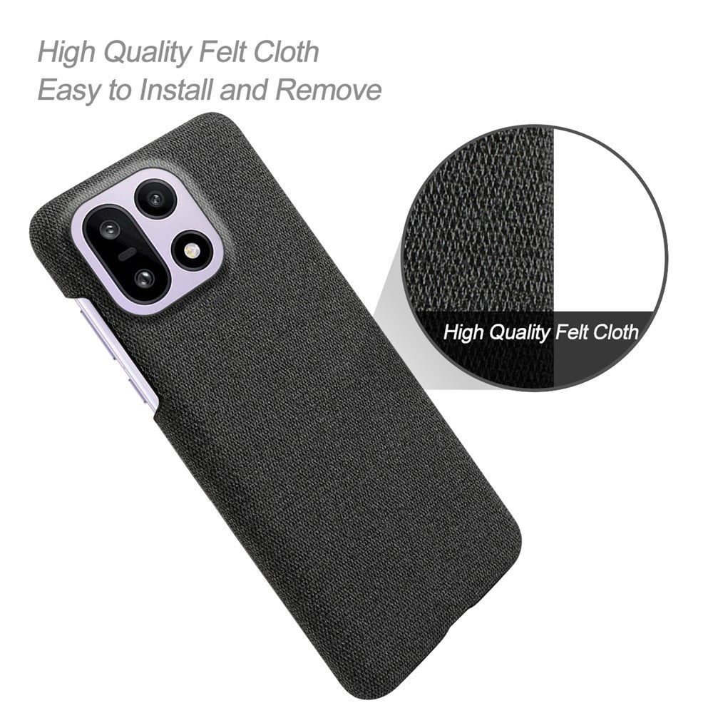 For OnePlus 15 5G Phone Case Cloth Texture Anti-Scratch Protective PC Back Cover