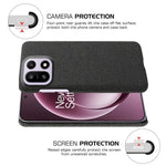 For OnePlus 15 5G Phone Case Cloth Texture Anti-Scratch Protective PC Back Cover