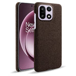 For OnePlus 15 5G Phone Case Cloth Texture Anti-Scratch Protective PC Back Cover