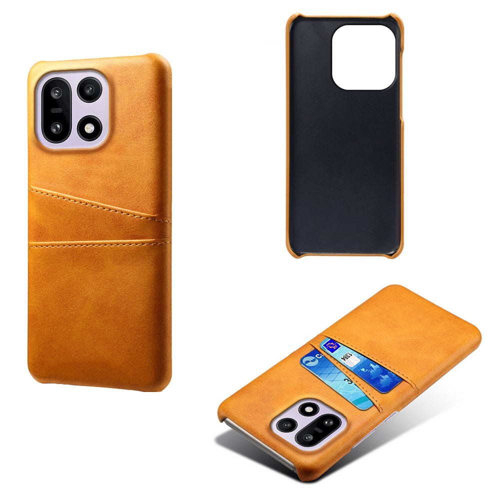 For OnePlus 15 5G Case Dual Card Slots PU Leather + Hard PC Phone Cover