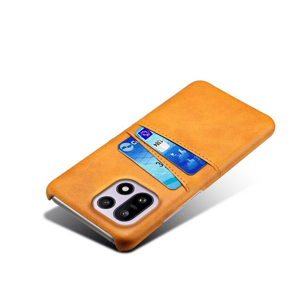 For OnePlus 15 5G Case Dual Card Slots PU Leather + Hard PC Phone Cover