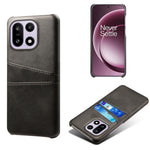 For OnePlus 15 5G Case Dual Card Slots PU Leather + Hard PC Phone Cover