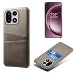 For OnePlus 15 5G Case Dual Card Slots PU Leather + Hard PC Phone Cover