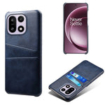 For OnePlus 15 5G Case Dual Card Slots PU Leather + Hard PC Phone Cover
