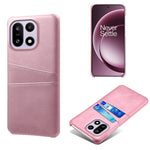 For OnePlus 15 5G Case Dual Card Slots PU Leather + Hard PC Phone Cover