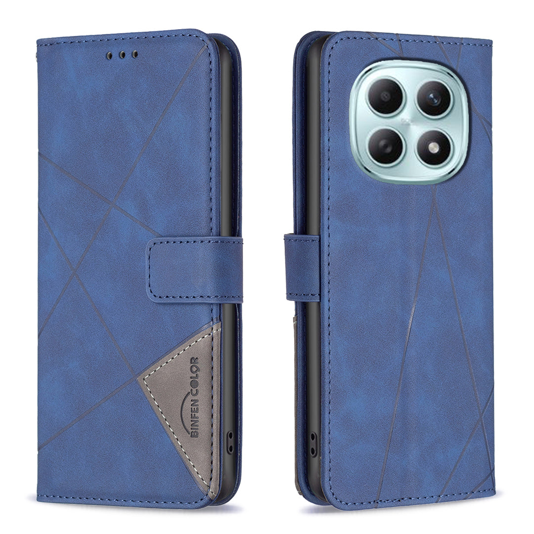 BINFEN COLOR til Xiaomi Redmi Note 15 Pro 4G (Global) mobilcover, tegnebogsetui i geometrisk præget læder