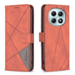 BINFEN COLOR til Xiaomi Redmi Note 15 Pro 4G (Global) mobilcover, tegnebogsetui i geometrisk præget læder