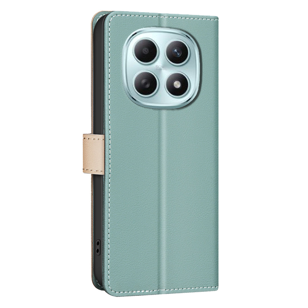 BINFEN COLOR For Xiaomi Redmi Note 15 Pro 4G (Global) Leather Case  Splicing Color RFID Blocking Wallet Stand Phone Cover