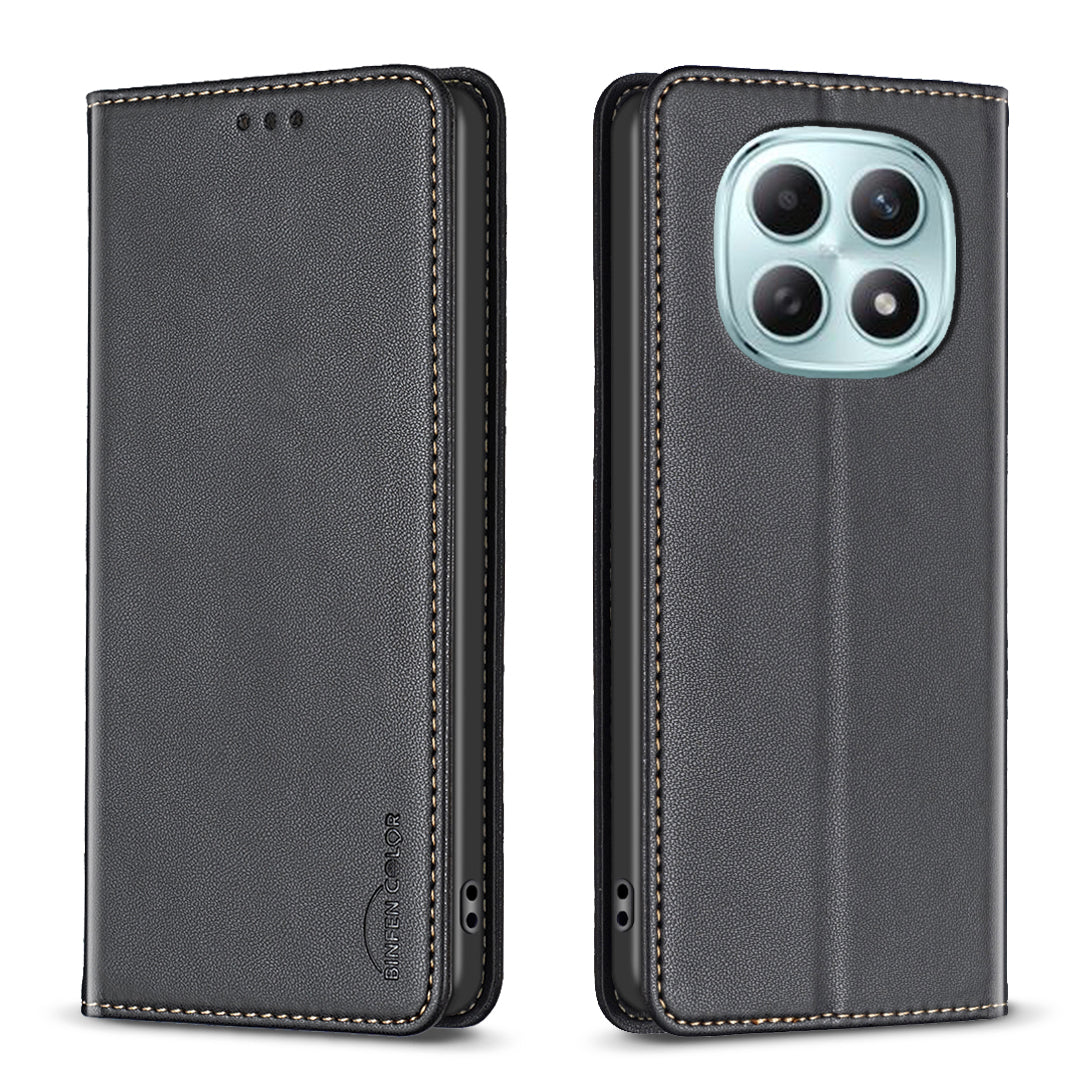 BINFEN COLOR For Xiaomi Redmi Note 15 Pro 4G (Global) Leather Case  BF18 Phone Stand Cover with Card Slots